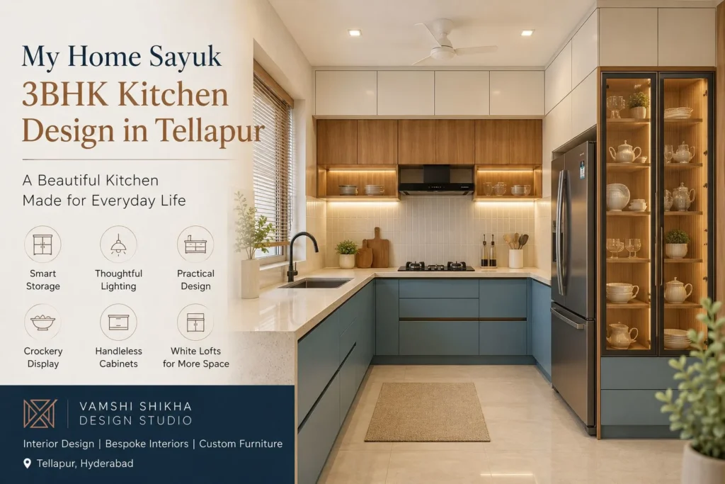 My Home Sayuk 3BHK Kitchen Design in Tellapur