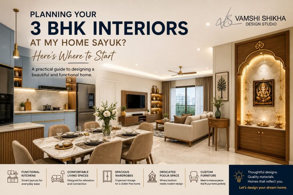 Planning Your 3 BHK Interiors at My Home Sayuk Here’s Where to Start