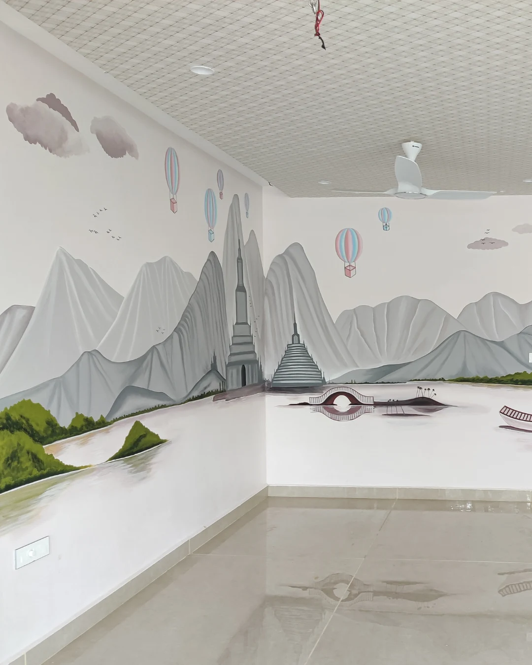 Villa interior detail and architectural finishes