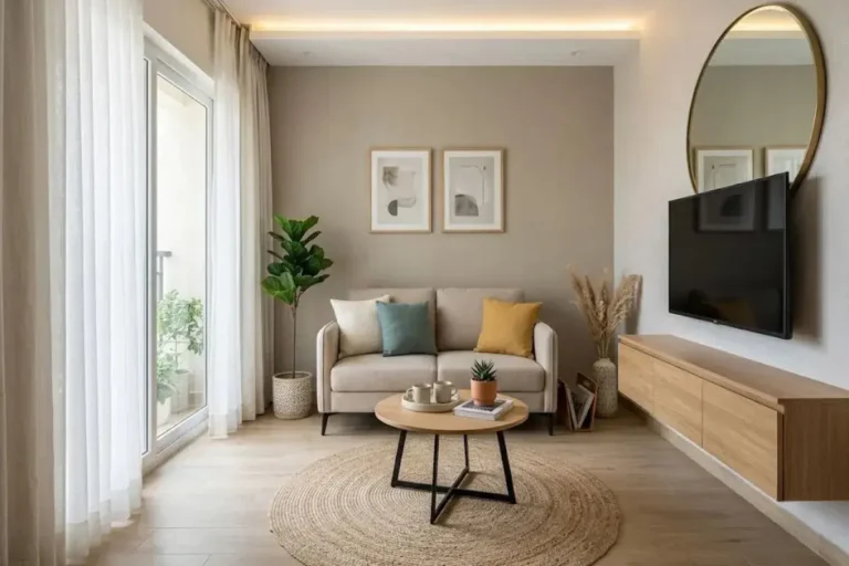 Small Living Room Interior Design: Ideas for 2BHK Flats in Hyderabad